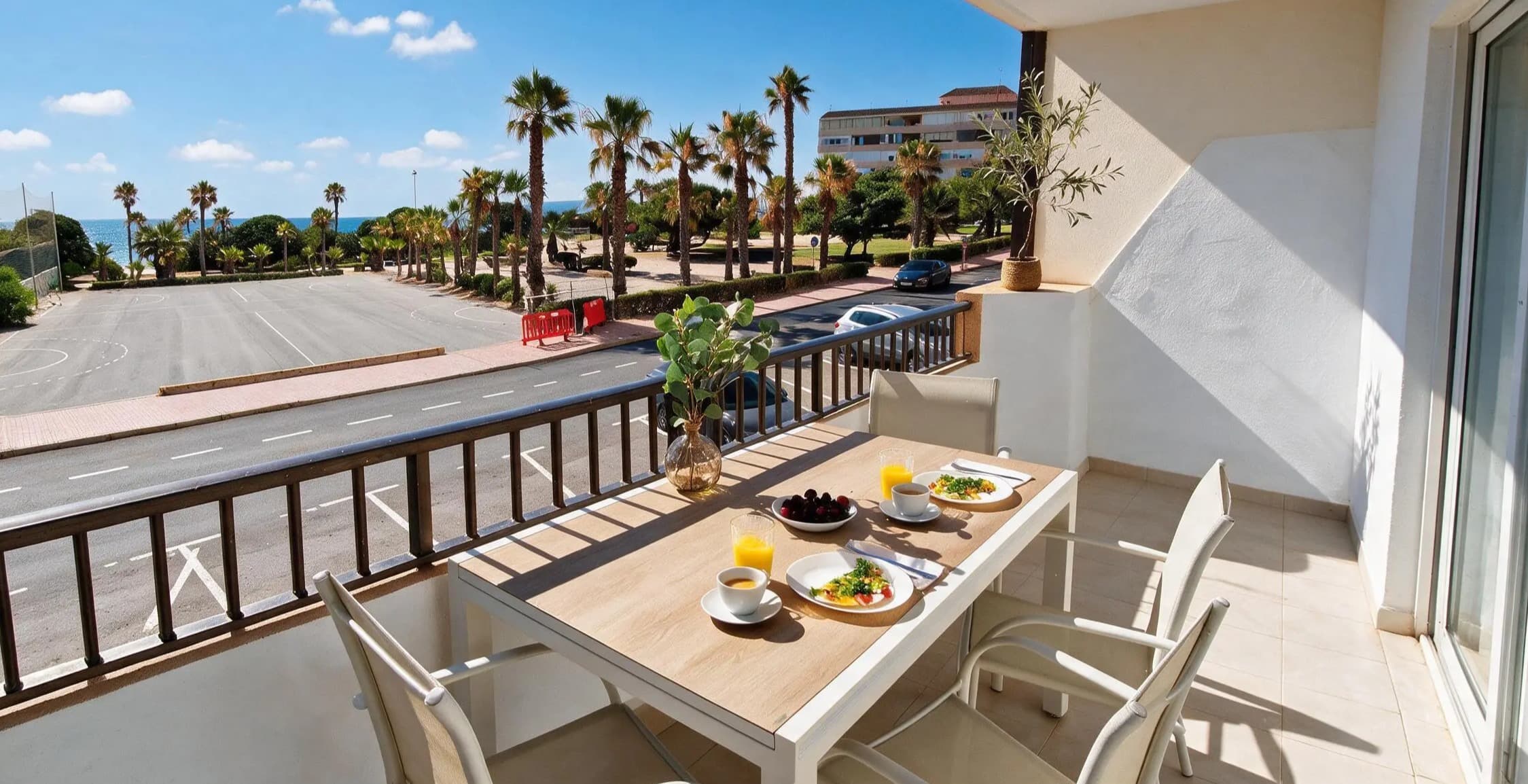 Sea-view balcony