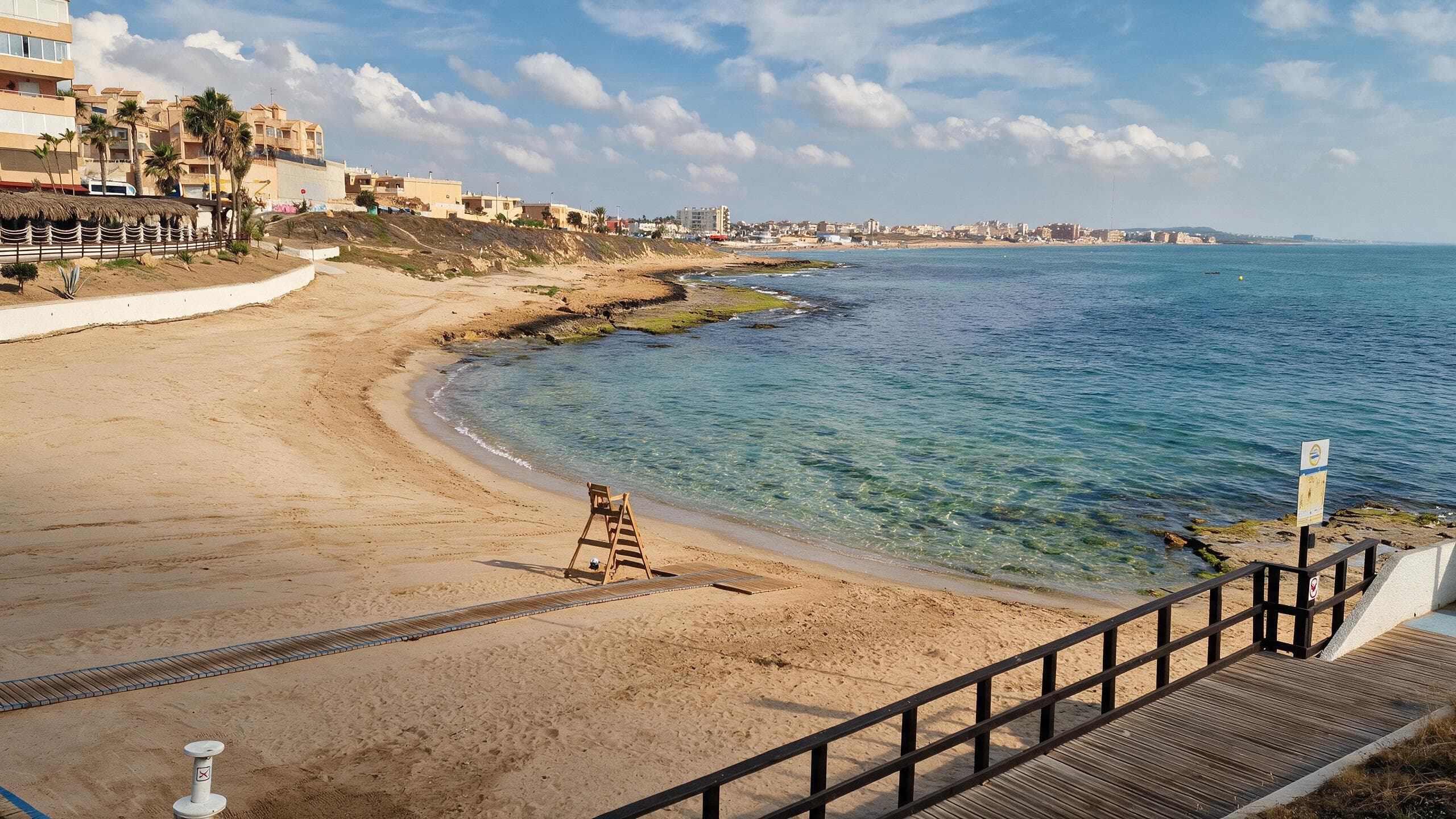 Panoramic sea view over La Mata beach near The Brisa Residence