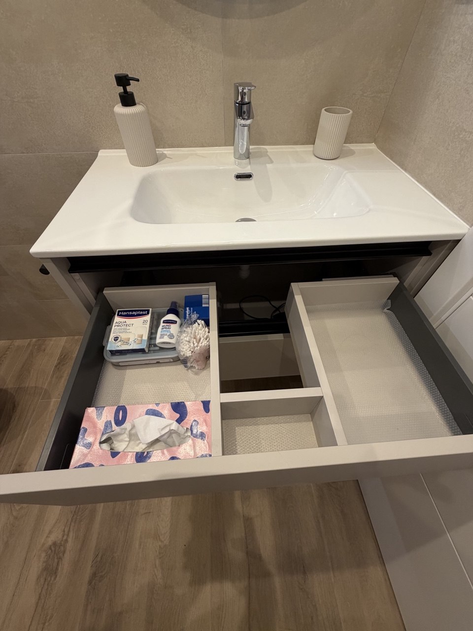 Bright bathroom interior